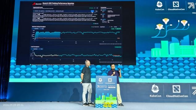 Qwen3-30B training live dashboard at PyTorch Conference China 2026